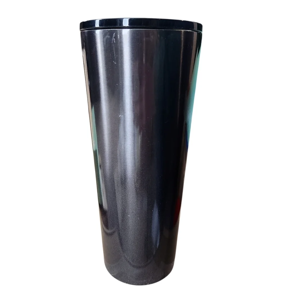 Starbucks‎ 2019 Black Glitter Gradient Stainless Steel Cold Cup Tumbler